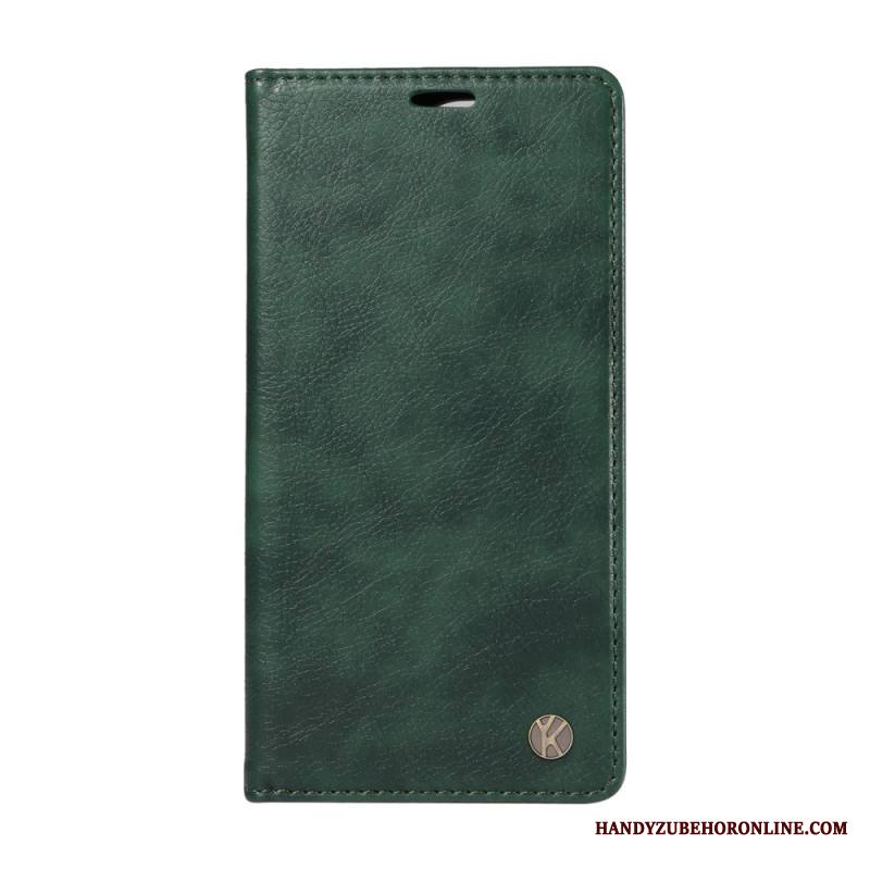 Nahkakotelo Xiaomi 15 Ultra Yikatu Litsi-jäljitelmä Nahka