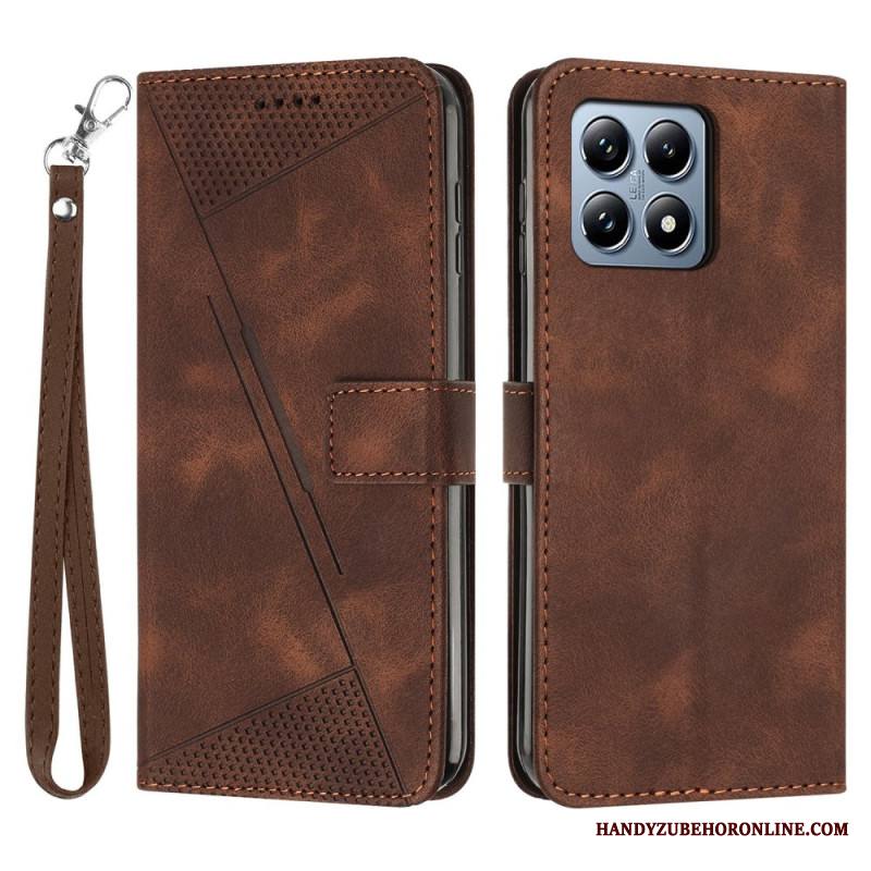 Nahkakotelo Xiaomi 15t Kolmiokuvio Ja Hihna