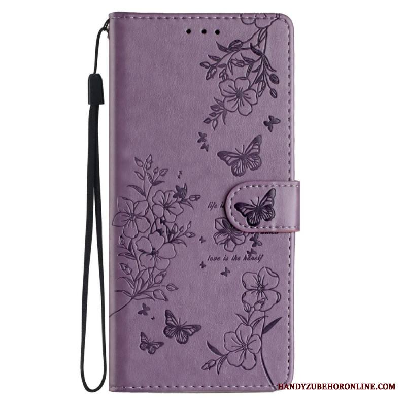 Nahkakotelo Xiaomi 15t Kukkakuvio