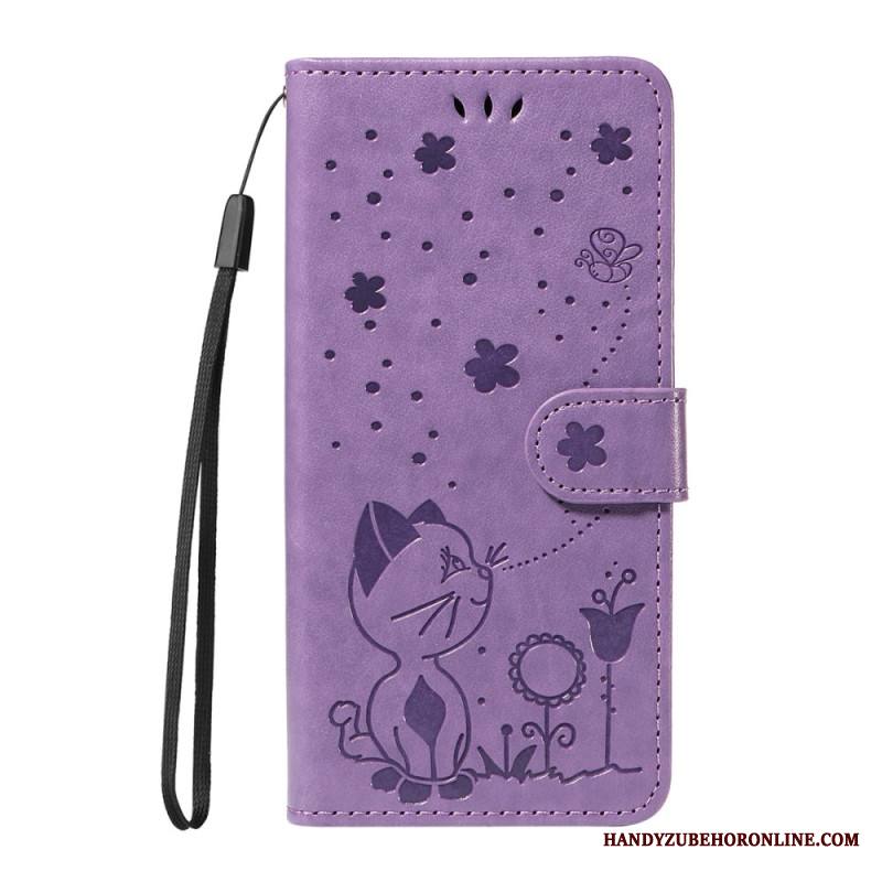 Nahkakotelo Xiaomi 15t Pro Kissa Ja Mehiläinen