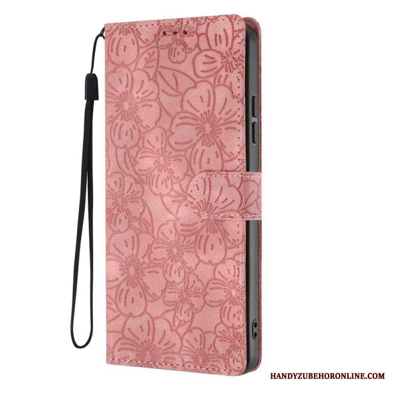 Nahkakotelo Xiaomi 17 Kukkakuvio