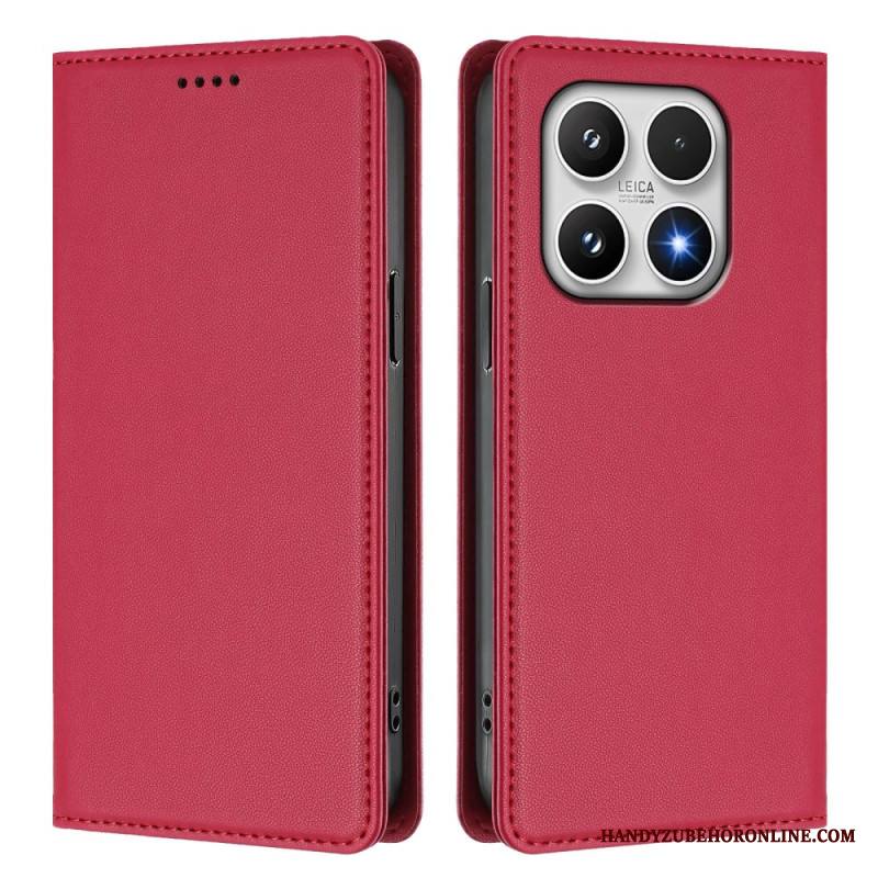 Nahkakotelo Xiaomi 17 Magneettinen Suljin Ja Rfid-suojaus