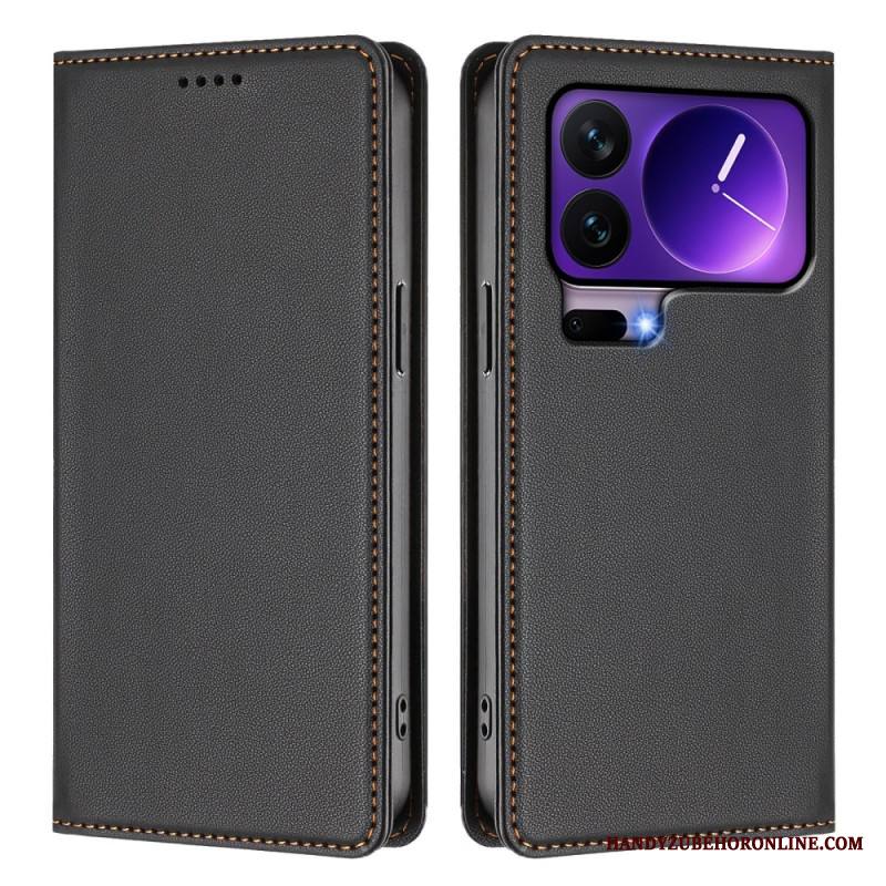 Nahkakotelo Xiaomi 17 Pro Magneettinen Suljin Ja Rfid-suojaus