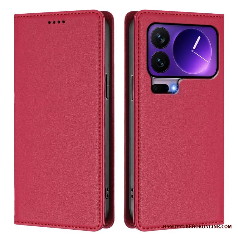 Nahkakotelo Xiaomi 17 Pro Magneettinen Suljin Ja Rfid-suojaus