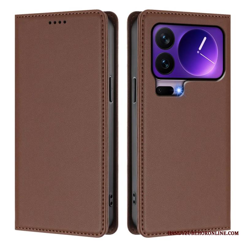 Nahkakotelo Xiaomi 17 Pro Magneettinen Suljin Ja Rfid-suojaus