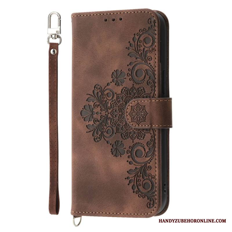 Nahkakotelo Xiaomi 17 Pro Max Pitsi Hihnalla Ja Olkahihnalla