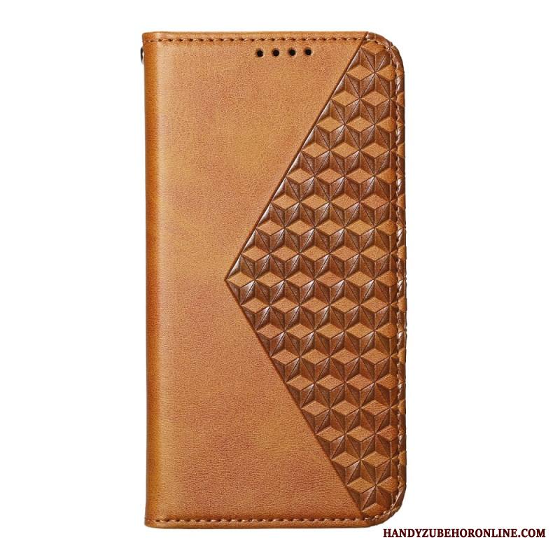 Nahkakotelo Xiaomi 17 Puhelinkuoret Timanttikuvioinen Reunus