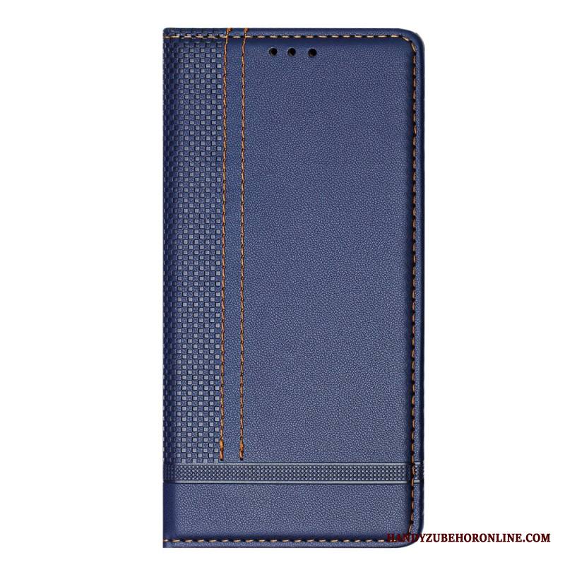 Nahkakotelo Xiaomi 17 Ruudukkokuvio Suojakuori