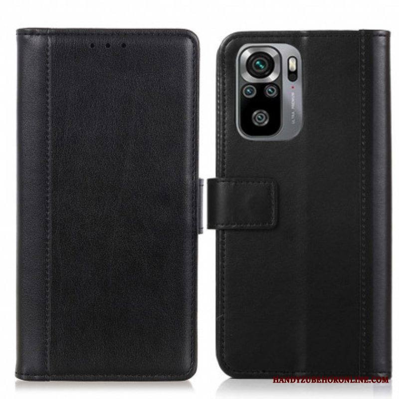Nahkakotelo Xiaomi Redmi Note 10 / 10S Split Leather -tyyli