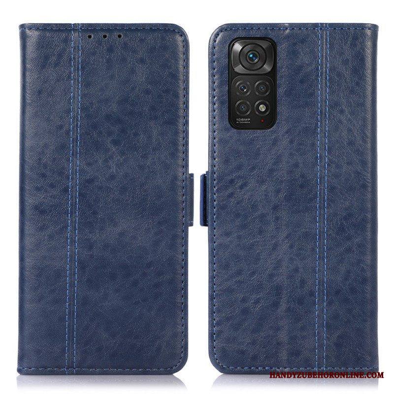 Nahkakotelo Xiaomi Redmi Note 11 / 11S Hienovarainen Ompelu