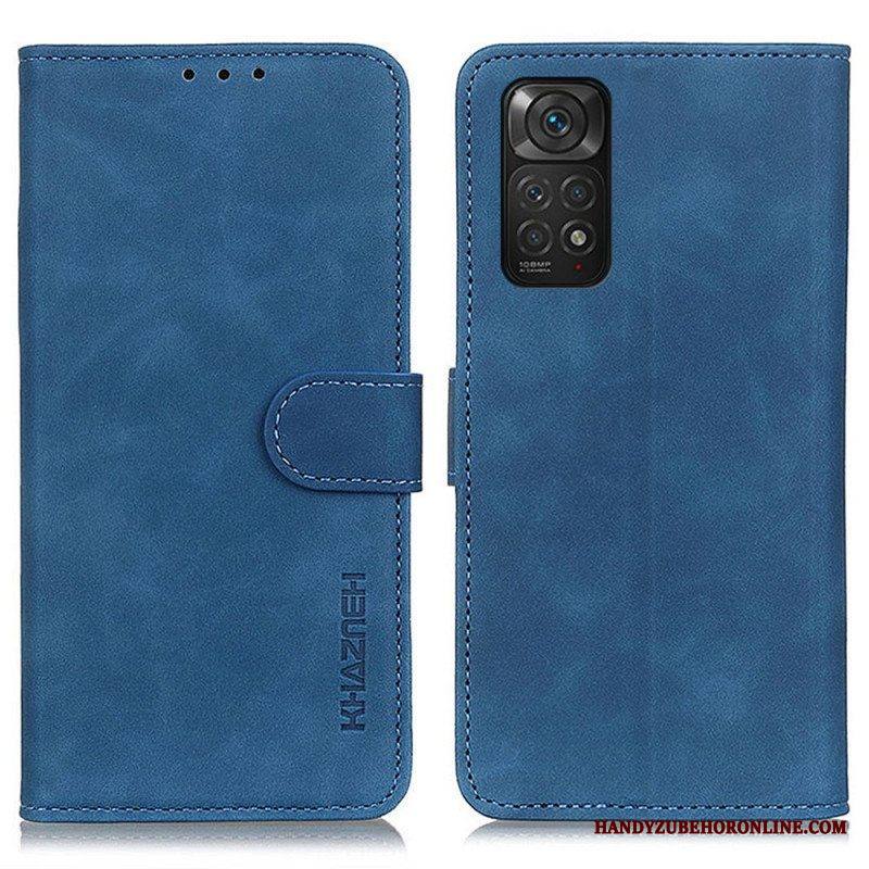 Nahkakotelo Xiaomi Redmi Note 11 / 11S Khazneh Vintage Nahkaefekti