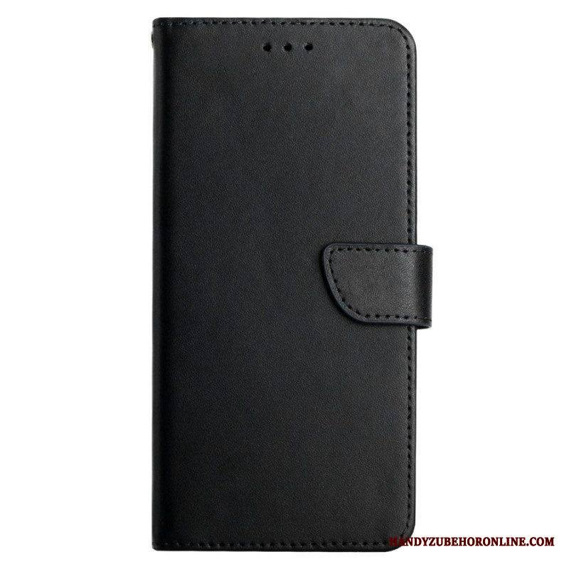 Nahkakotelo Xiaomi Redmi Note 12 5G Aitoa Nappan Nahkaa