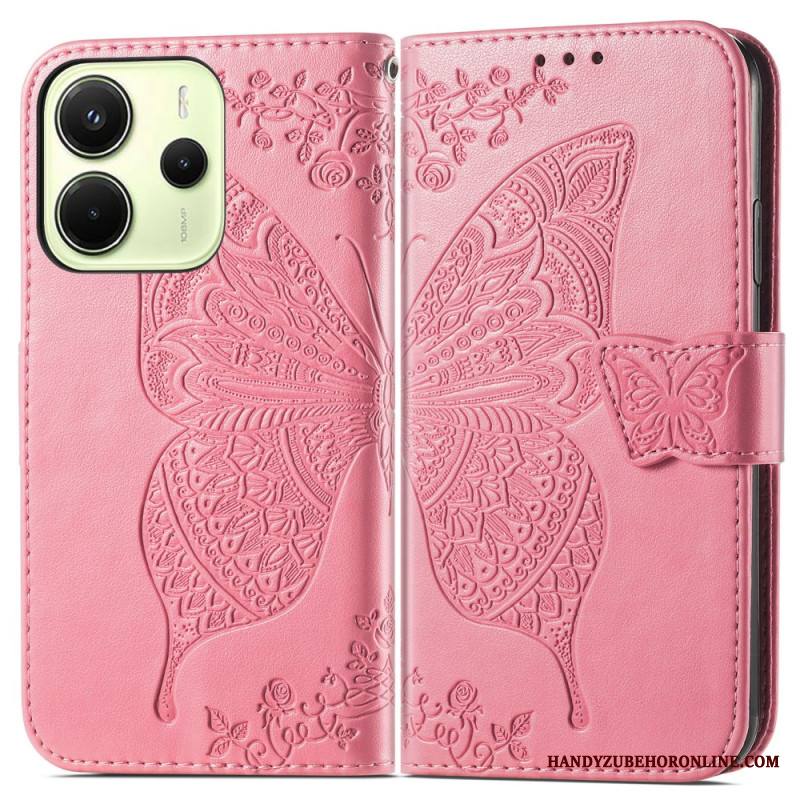 Nahkakotelo Xiaomi Redmi Note 14 4g Barokkityylinen Perhonen