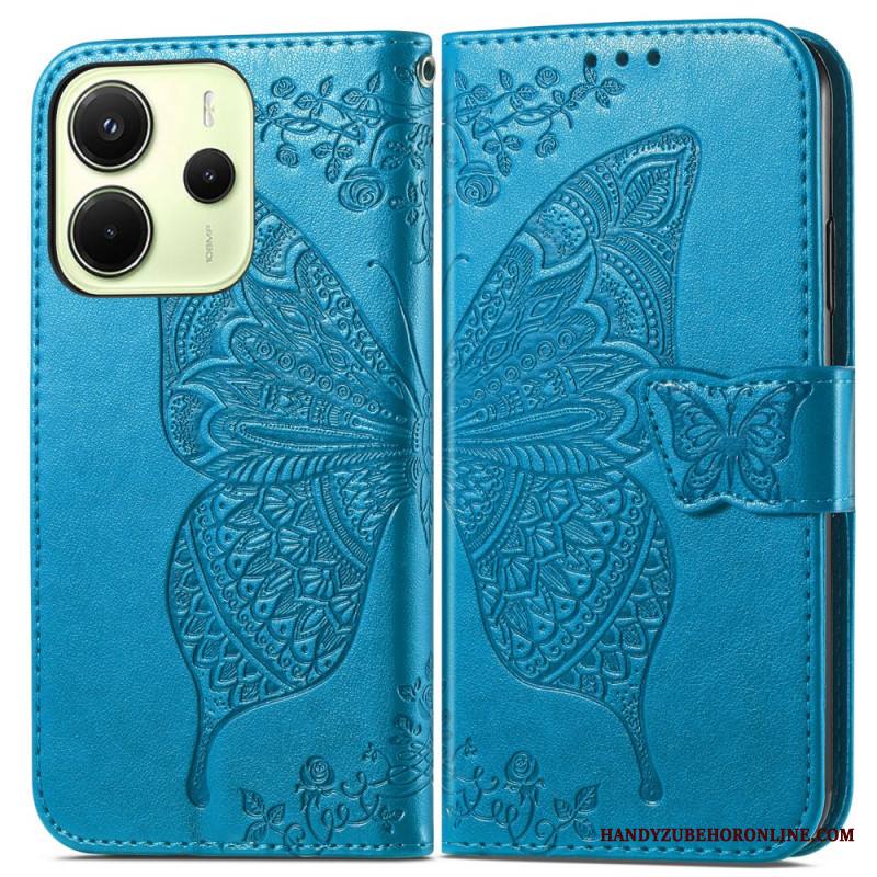 Nahkakotelo Xiaomi Redmi Note 14 4g Barokkityylinen Perhonen