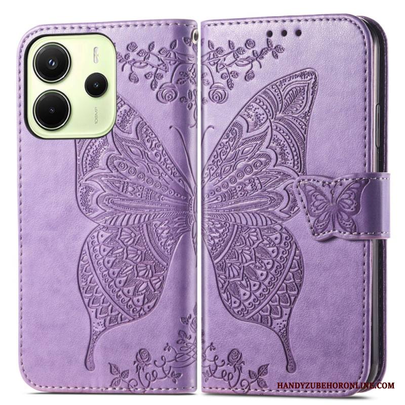 Nahkakotelo Xiaomi Redmi Note 14 4g Barokkityylinen Perhonen