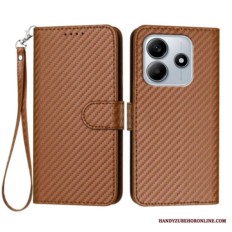 Nahkakotelo Xiaomi Redmi Note 14 5g Hiilikuitu