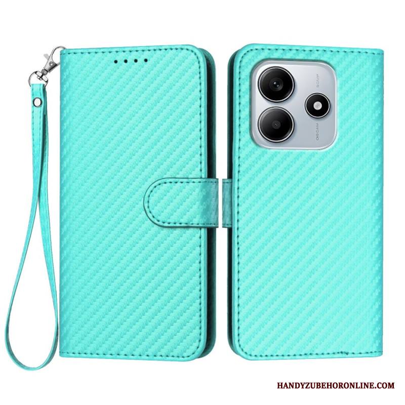 Nahkakotelo Xiaomi Redmi Note 14 5g Hiilikuitu