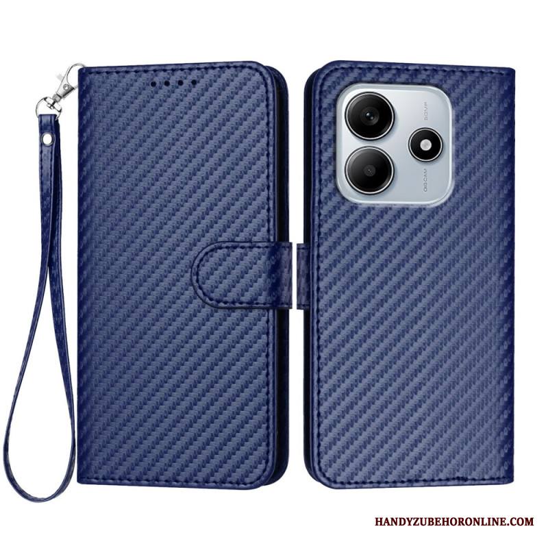 Nahkakotelo Xiaomi Redmi Note 14 5g Hiilikuitu