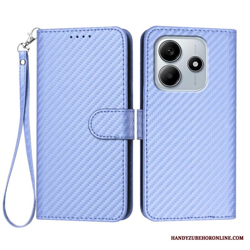 Nahkakotelo Xiaomi Redmi Note 14 5g Hiilikuitu