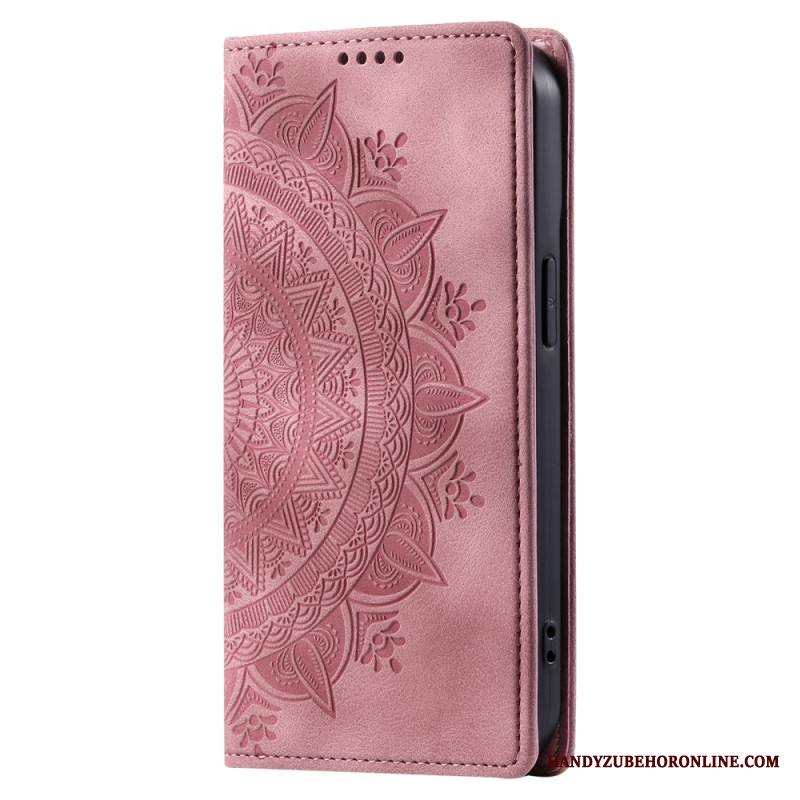 Nahkakotelo Xiaomi Redmi Note 14 5g Mandala-mokkanahkakuvio Suojakuori