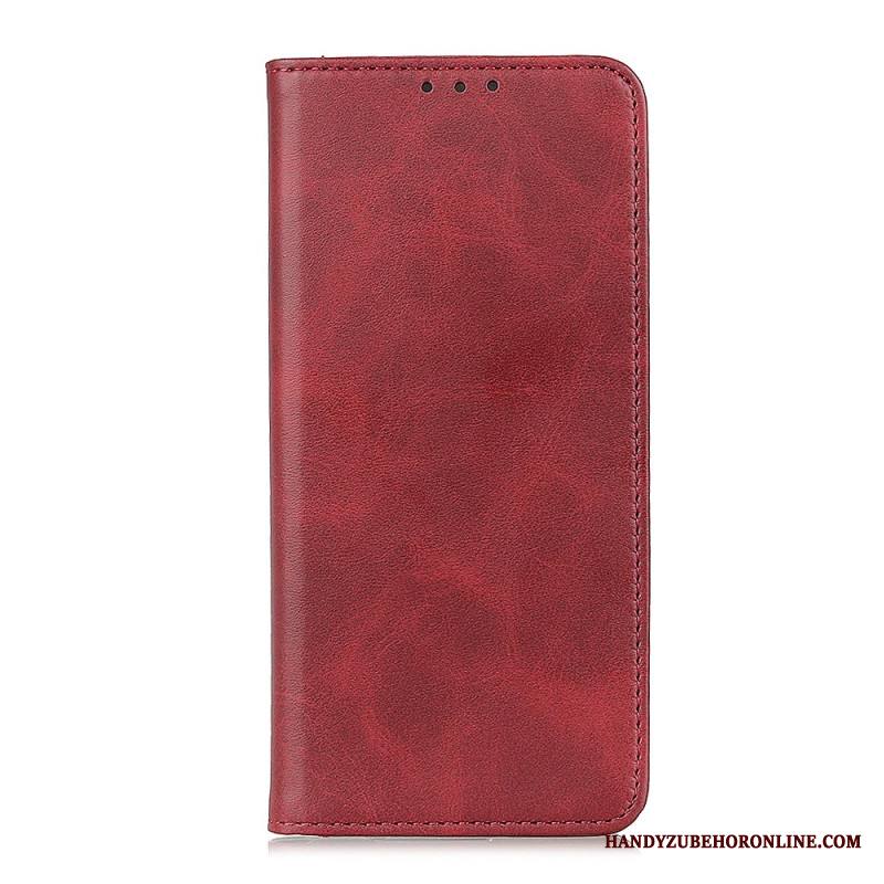 Nahkakotelo Xiaomi Redmi Note 14 Pro 4g Nahkainen Klassinen Halkiokiinnitys