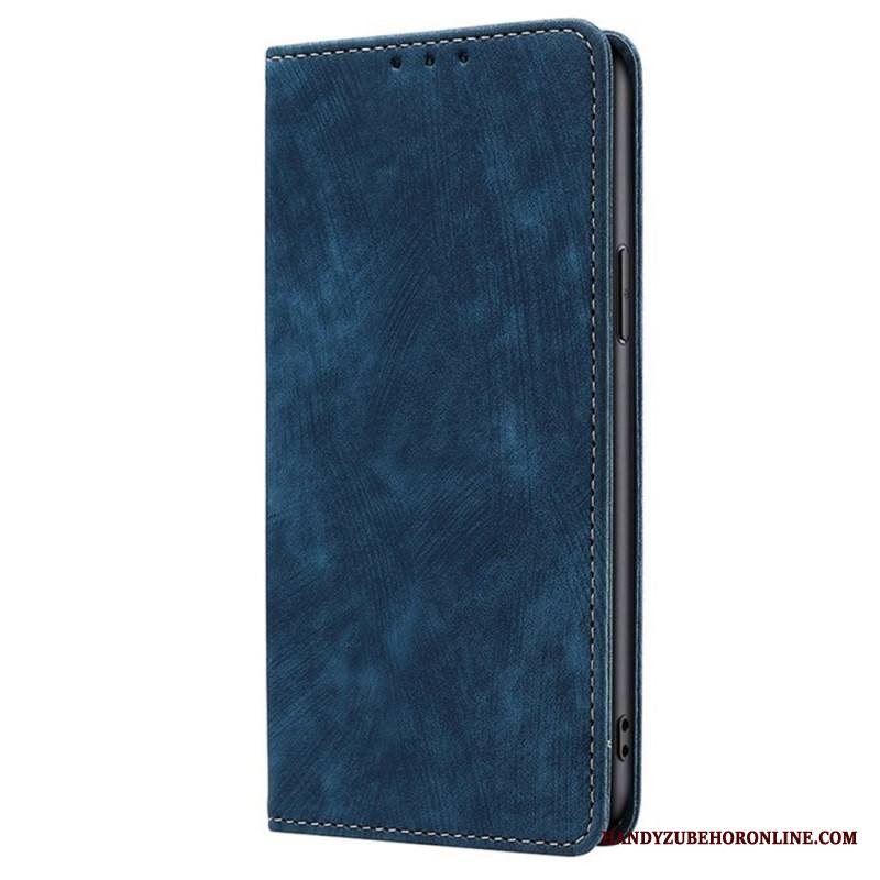 Nahkakotelo Xiaomi Redmi Note 14 Pro 4g Rfid-lompakko Mokkanahkaefektillä Suojakuori