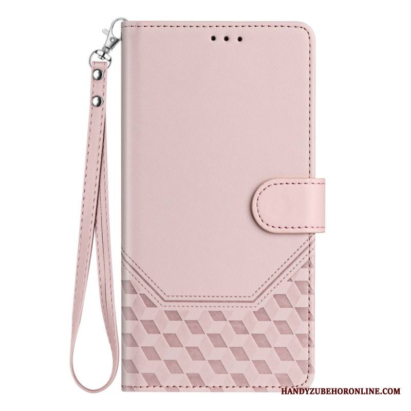 Nahkakotelo Xiaomi Redmi Note 14 Pro 5g Hunajakennokuvioinen