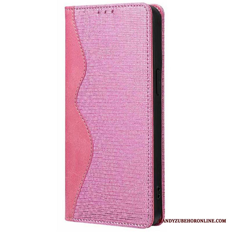 Nahkakotelo Xiaomi Redmi Note 14 Pro 5g Puhelinkuoret Rfid-suojattu Aaltoileva Kuvio