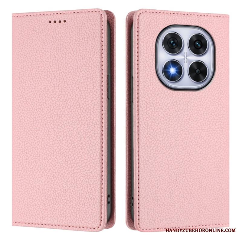 Nahkakotelo Xiaomi Redmi Note 14 Pro 5g Teksturoitu Rfid Suojakuori