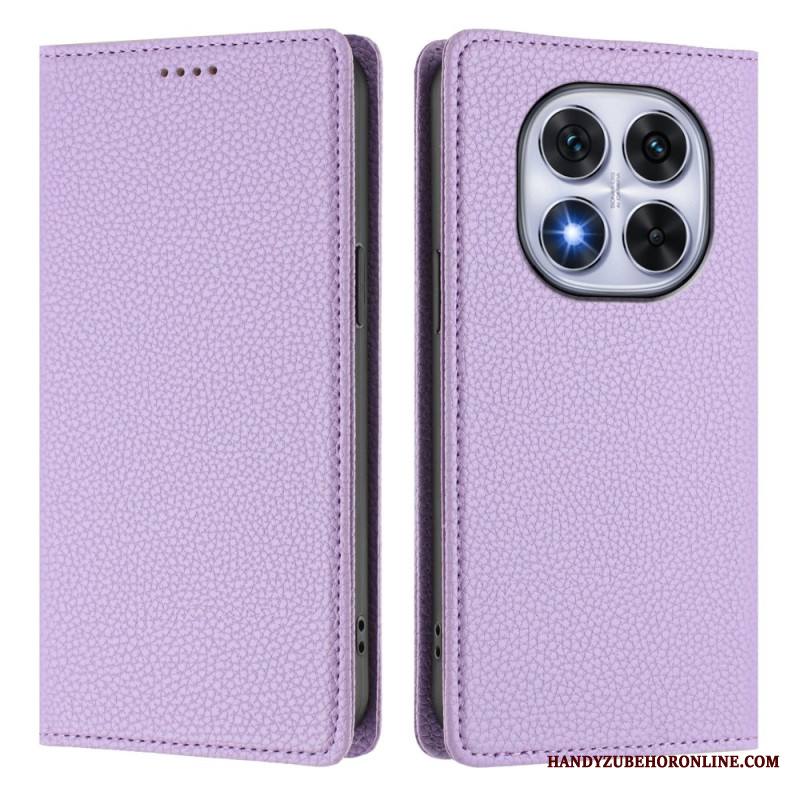 Nahkakotelo Xiaomi Redmi Note 14 Pro 5g Teksturoitu Rfid Suojakuori