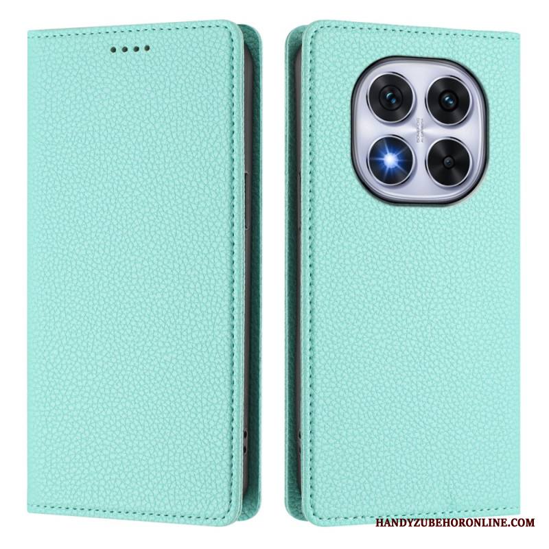 Nahkakotelo Xiaomi Redmi Note 14 Pro 5g Teksturoitu Rfid Suojakuori