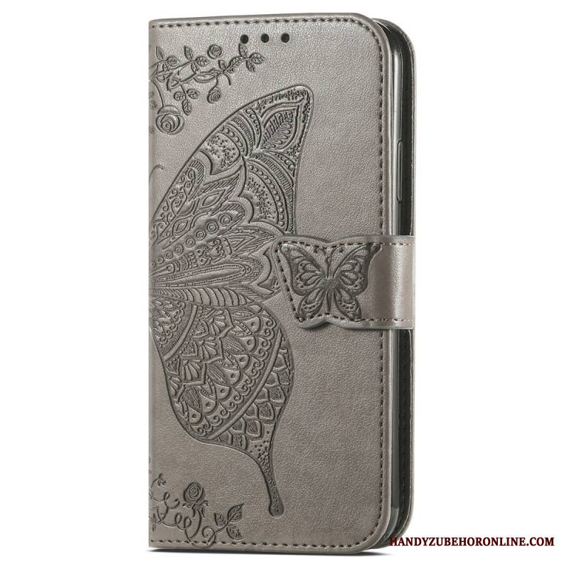 Nahkakotelo Xiaomi Redmi Note 14 Pro Plus 5g Barokkiperhonen