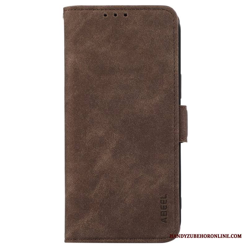 Nahkakotelo Xiaomi Redmi Note 14s Abeel Mokkanahkaefekti