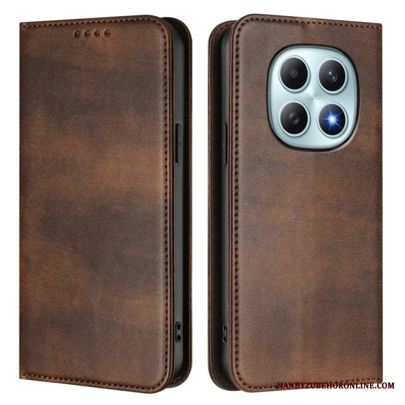 Nahkakotelo Xiaomi Redmi Note 15 5g Retro Rfid-suojauksella