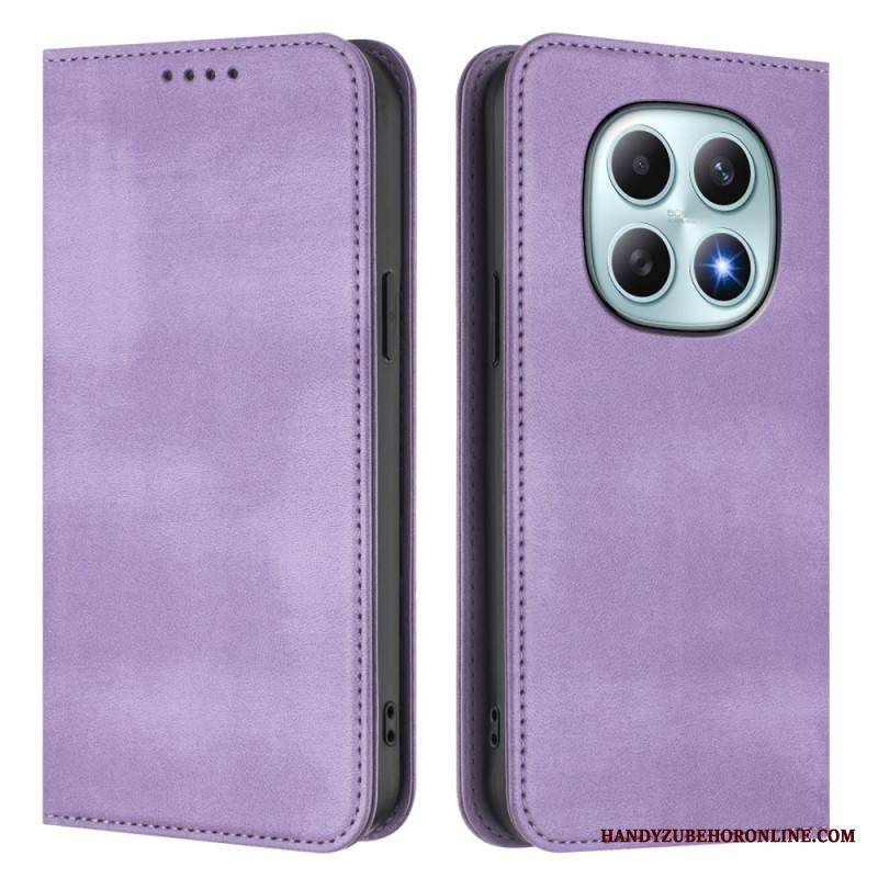 Nahkakotelo Xiaomi Redmi Note 15 5g Retro Rfid-suojauksella