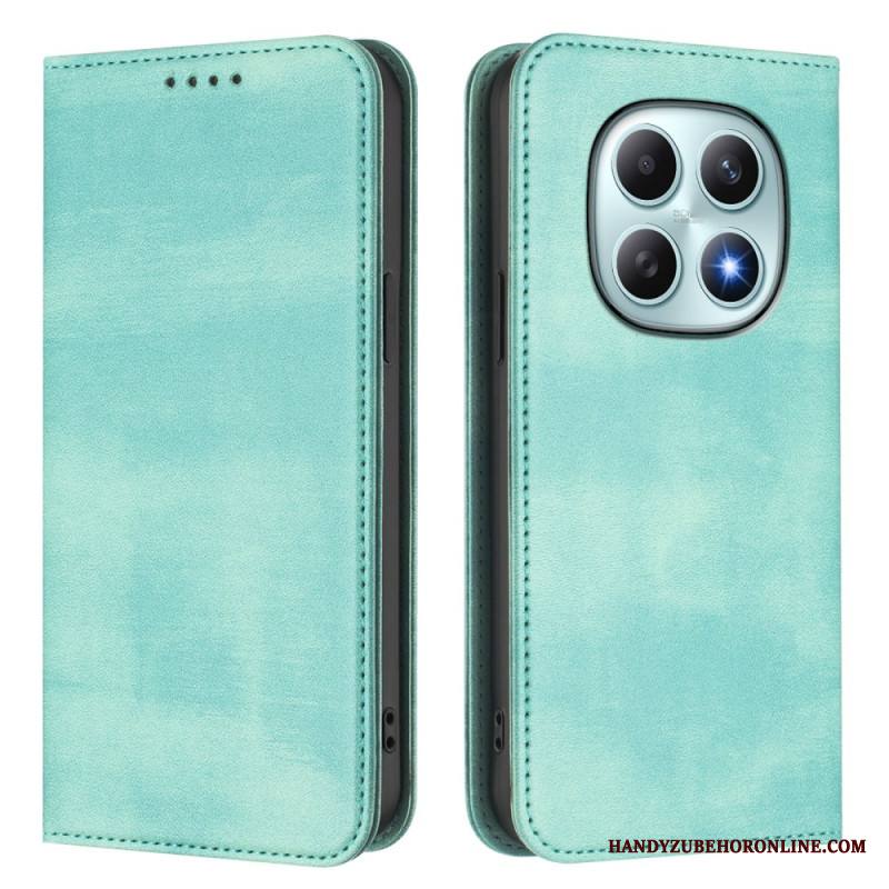 Nahkakotelo Xiaomi Redmi Note 15 5g Retro Rfid-suojauksella