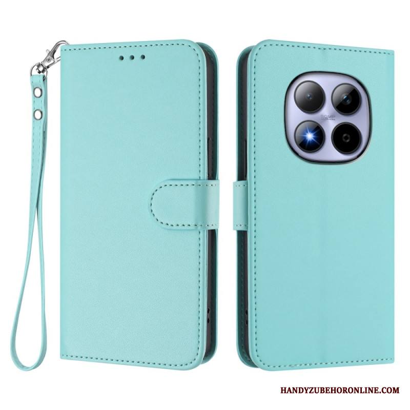 Nahkakotelo Xiaomi Redmi Note 15 Pro 5g Klassinen Hihnalla