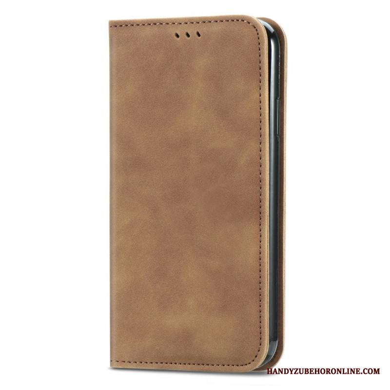 Nahkakotelo Xiaomi Redmi Note 15 Pro Plus 5g Mokkanahkaefekti Suojakuori