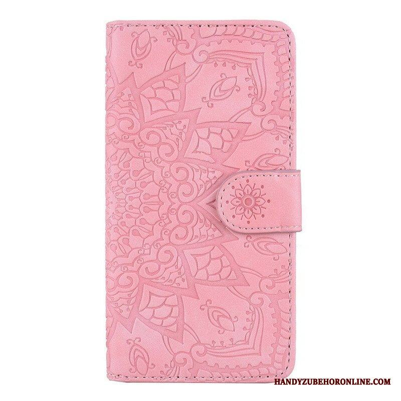 Nahkakotelo iPhone 13 Pro Barokki-mandala