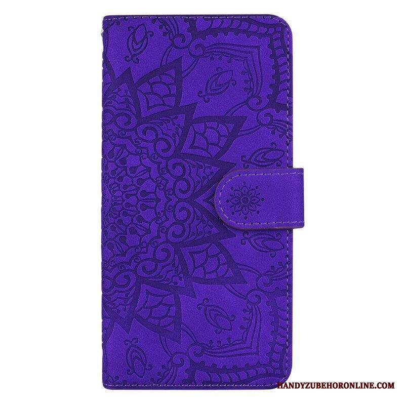 Nahkakotelo iPhone 13 Pro Barokki-mandala