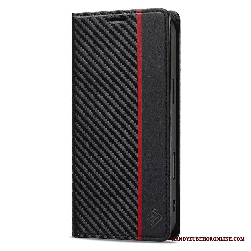 Nahkakotelo iPhone 17 Hiilikuitu Lc.imeeke