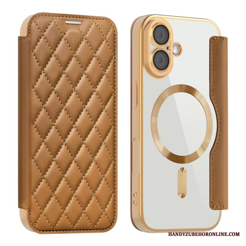 Nahkakotelo iPhone 17 Magsafe-yhteensopiva Tikattu