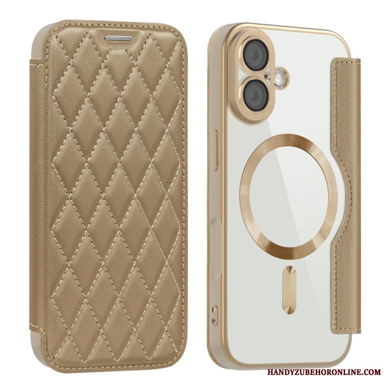 Nahkakotelo iPhone 17 Magsafe-yhteensopiva Tikattu