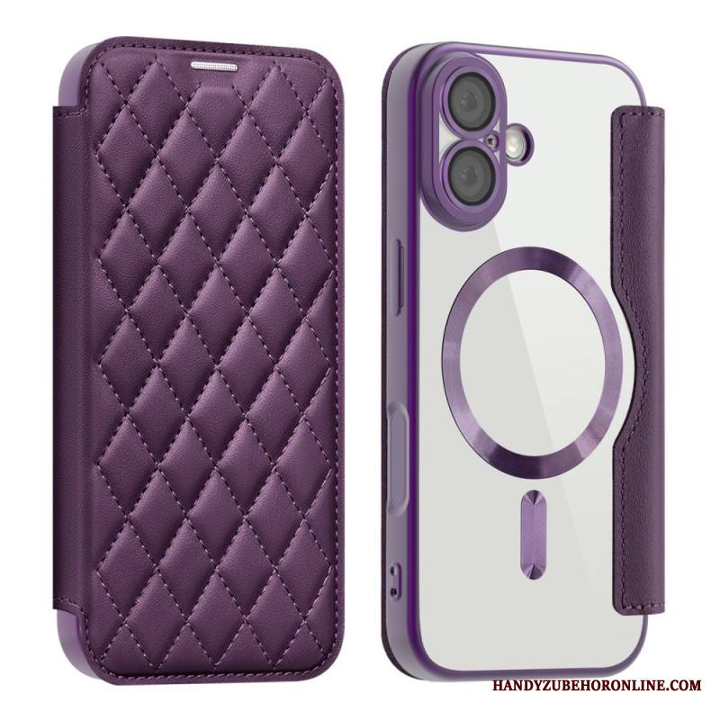 Nahkakotelo iPhone 17 Magsafe-yhteensopiva Tikattu