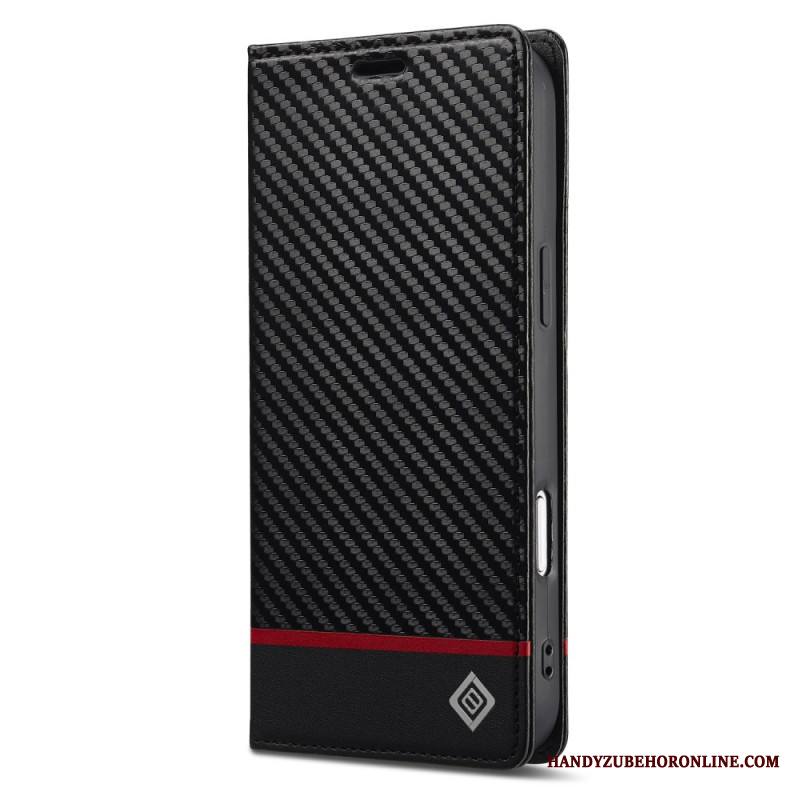 Nahkakotelo iPhone 17 Pro Lc.imeeke Hiilikuitu