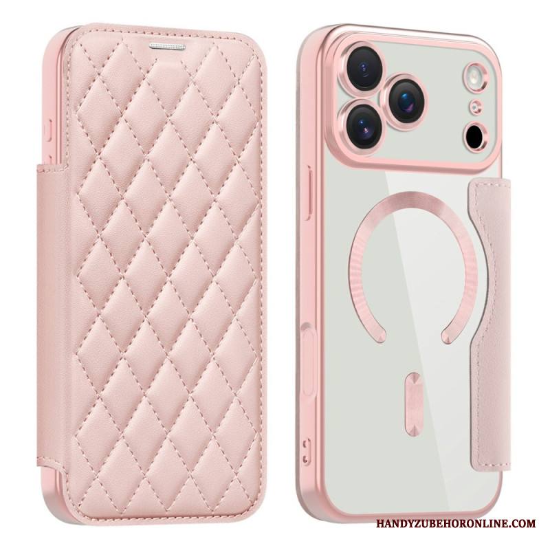 Nahkakotelo iPhone 17 Pro Magsafe-yhteensopiva Tikattu