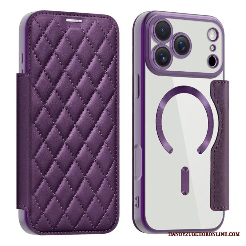 Nahkakotelo iPhone 17 Pro Magsafe-yhteensopiva Tikattu