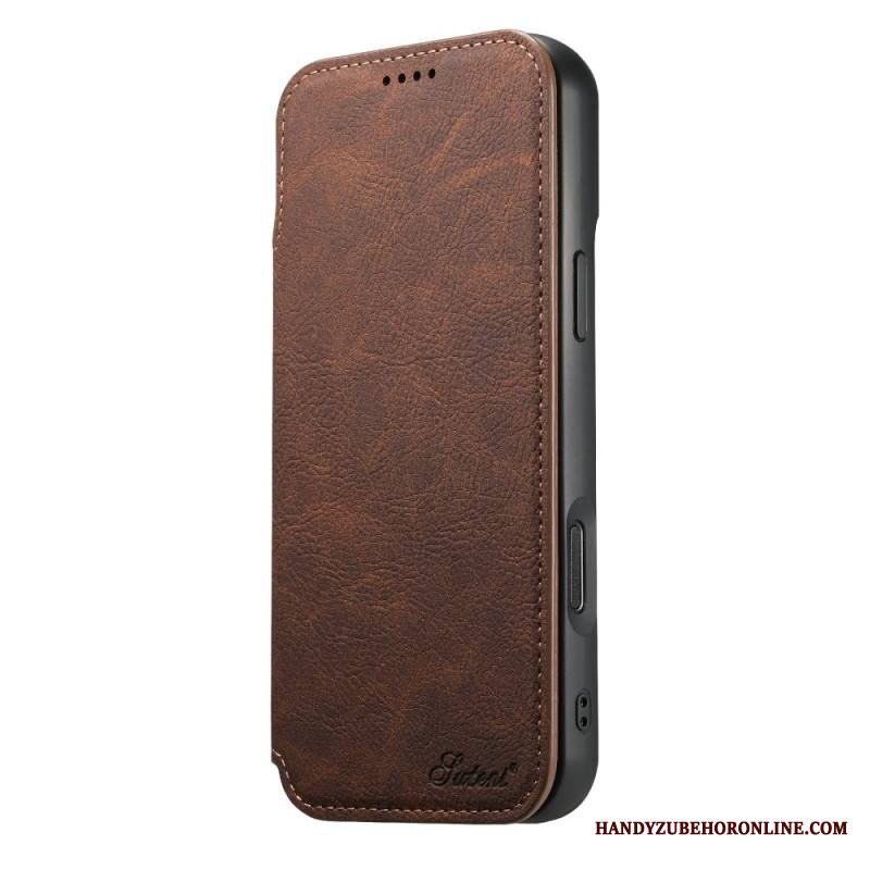 Nahkakotelo iPhone 17 Pro Magsafe-yhteensopiva Vintage-muotoilu