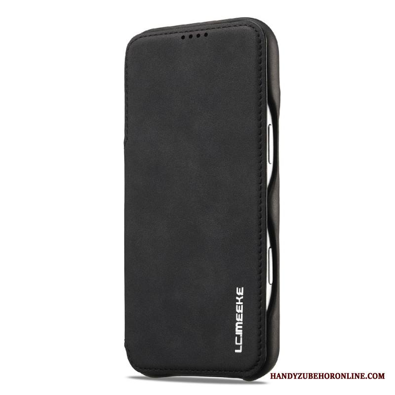 Nahkakotelo iPhone 17 Pro Max Lc.imeeke Mokkanahkakuvioinen Suojakuori Suojakuori