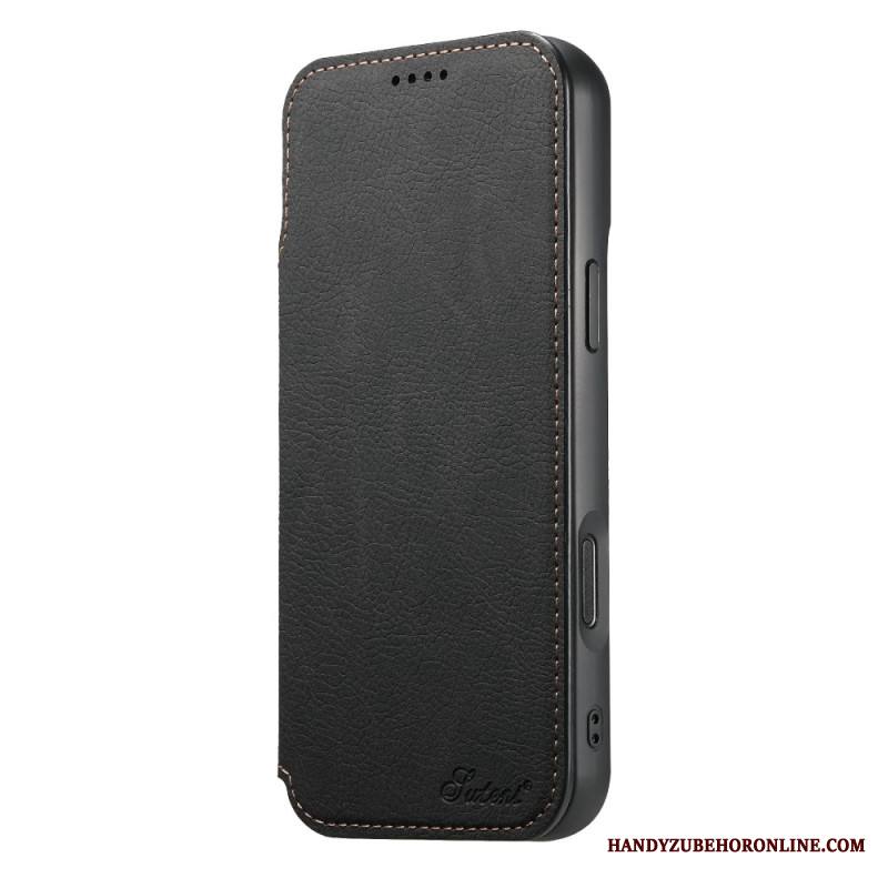 Nahkakotelo iPhone 17 Pro Max Magsafe-yhteensopiva Suteni Suojakuori